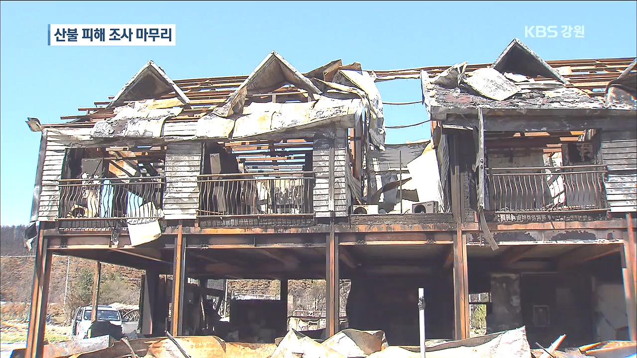 산불 피해 조사 마무리...복구 본격